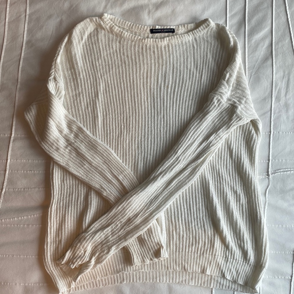 Brandy Melville White Sweater